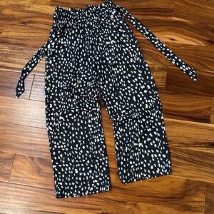 Amazon Black and White Wide Leg Pants